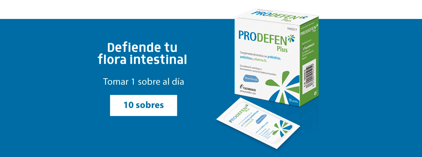 Prodefen Plus 10 sobres, Probióticos y Prebióticos